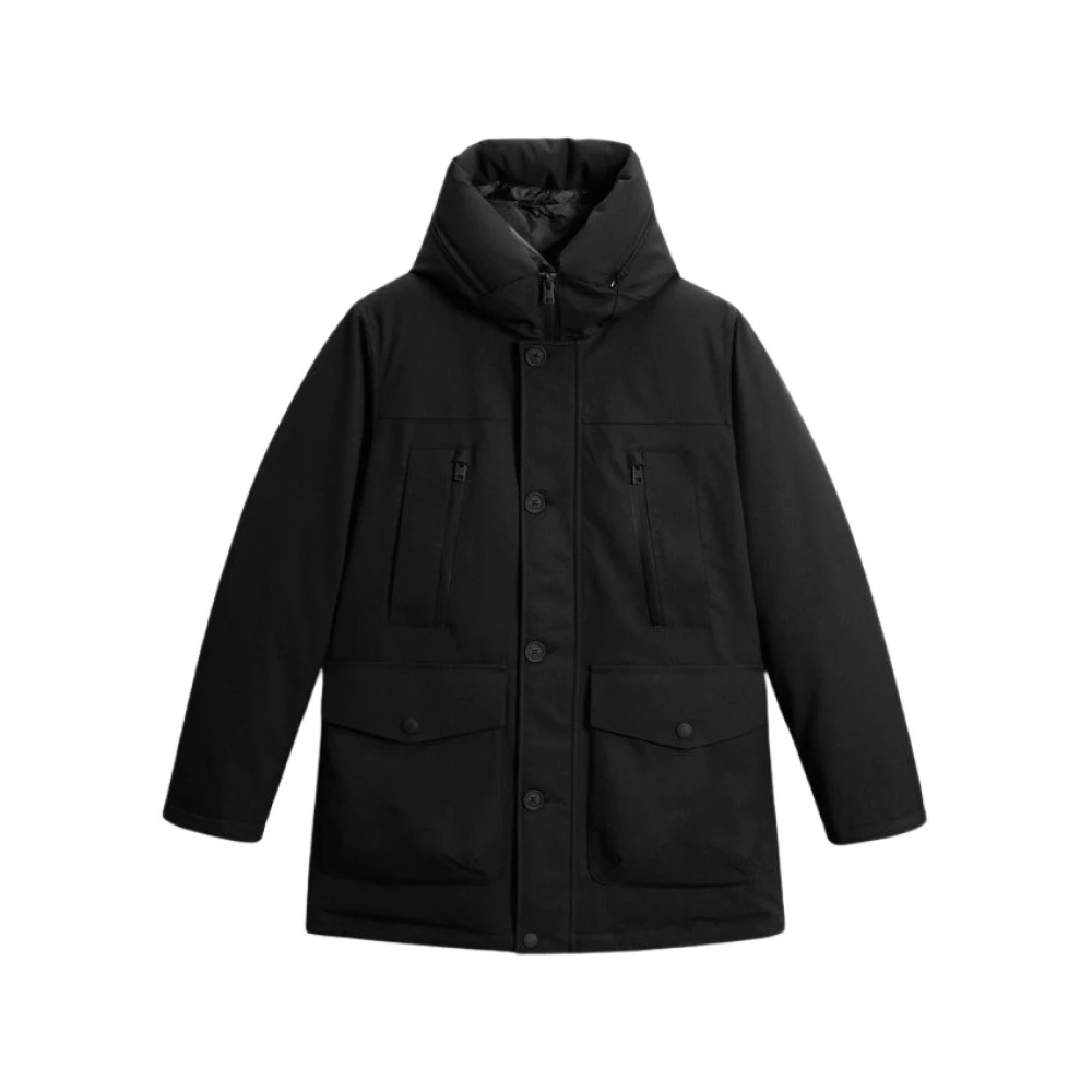 Woolrich Arctic Parka in Zwart Poly Twill Black Heren