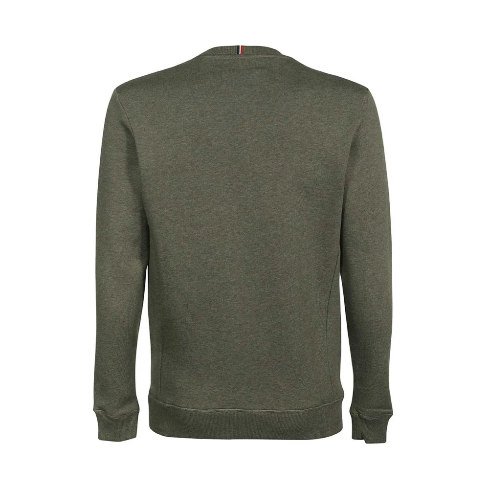 Les Deux Katoenen Crew-Neck Sweatshirt Green Heren