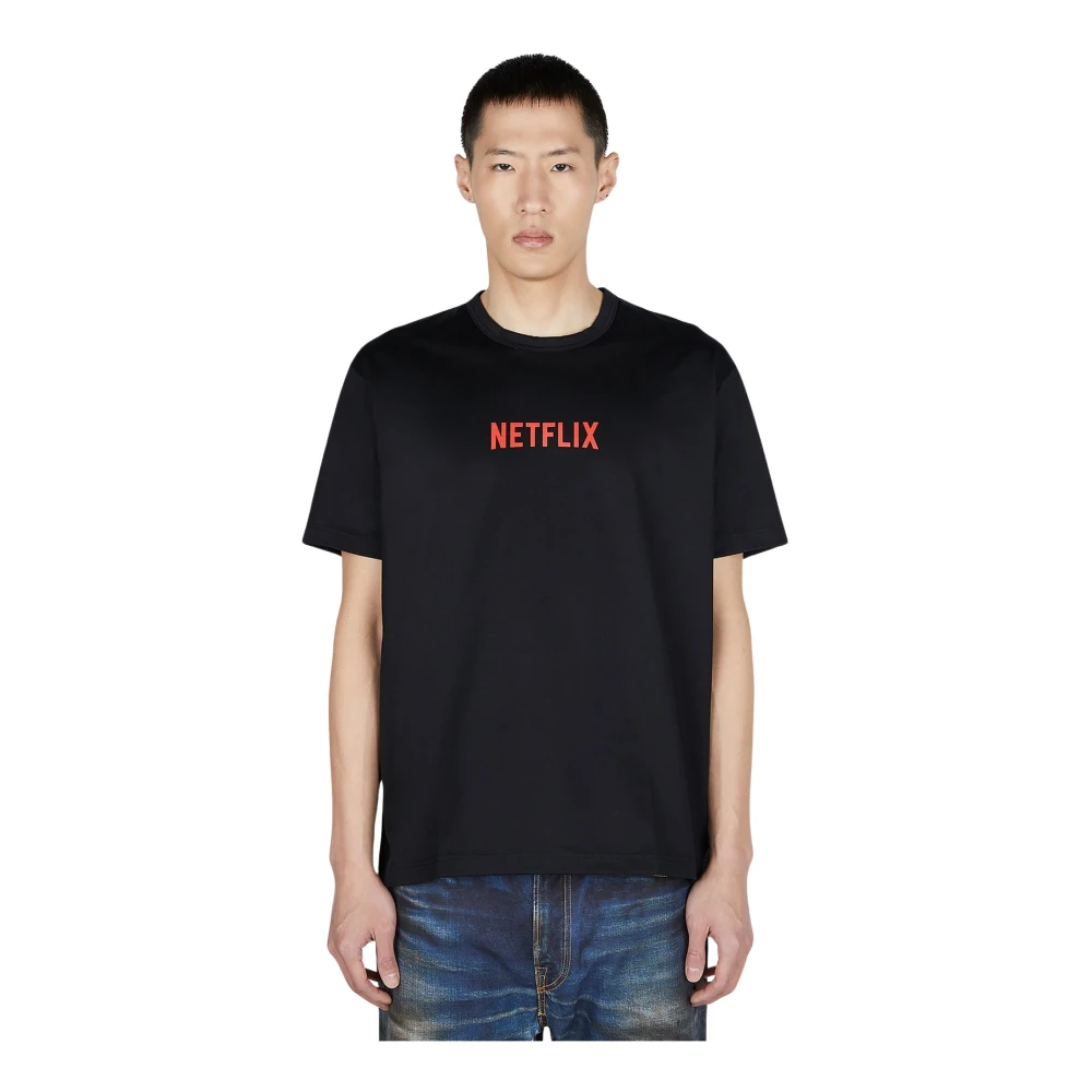 Junya Watanabe Black Netflix T-Shirt - Male - T-Shirts - S - Tops