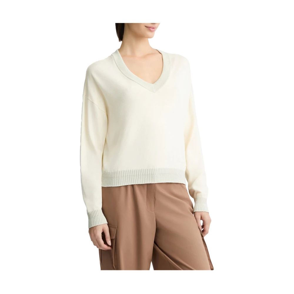 Liu Jo Beige Gebreide Trui Trendy Stijl Beige Dames