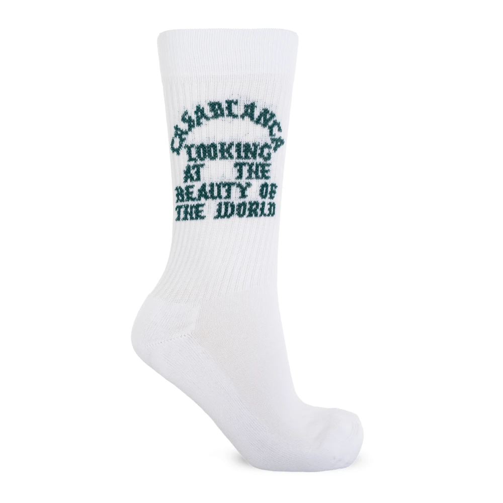 Casablanca Sokken met logo White Dames