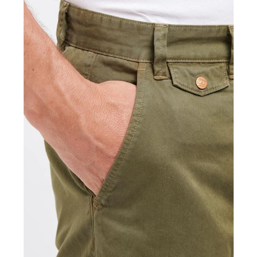 Barbour Twill Shorts Green Heren