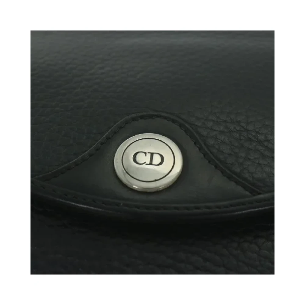 Dior Vintage Pre-owned Leather dior-bags Black Dames
