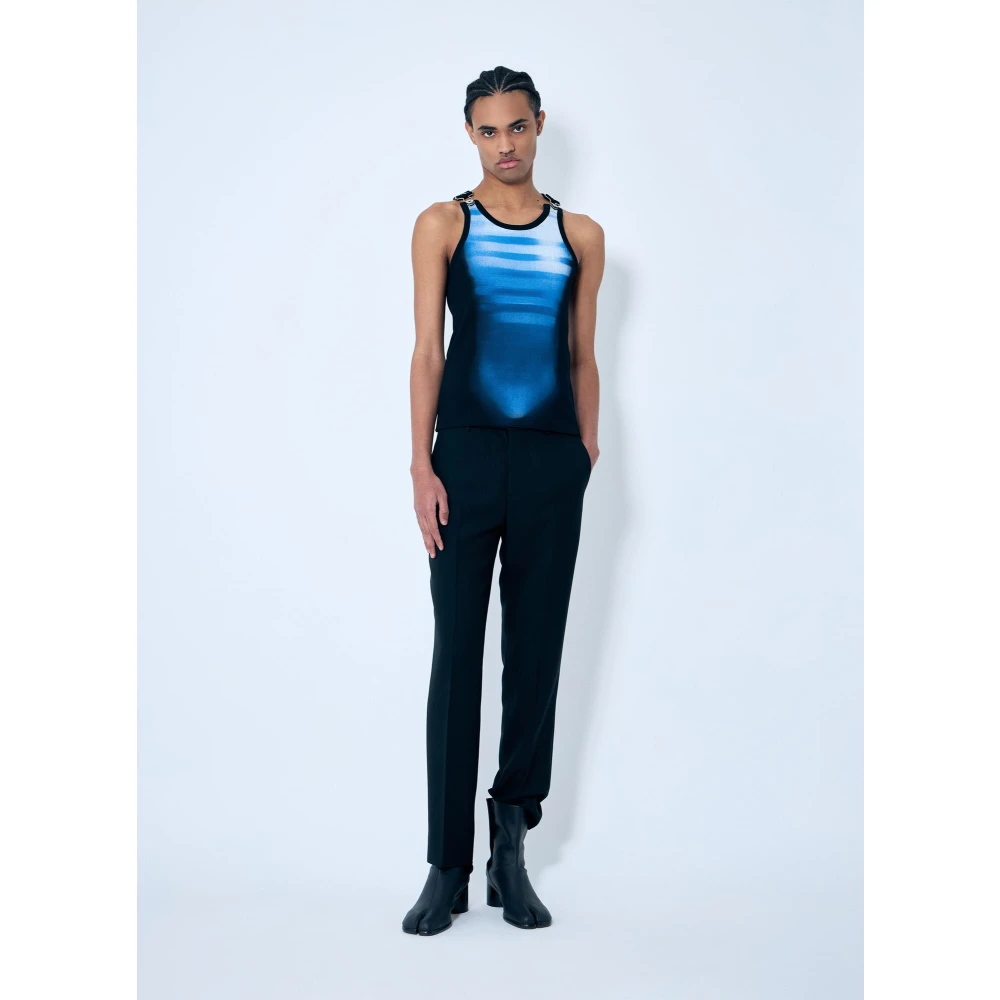 Jean Paul Gaultier Le Heren Tank Top Overall Fastening Blue Heren