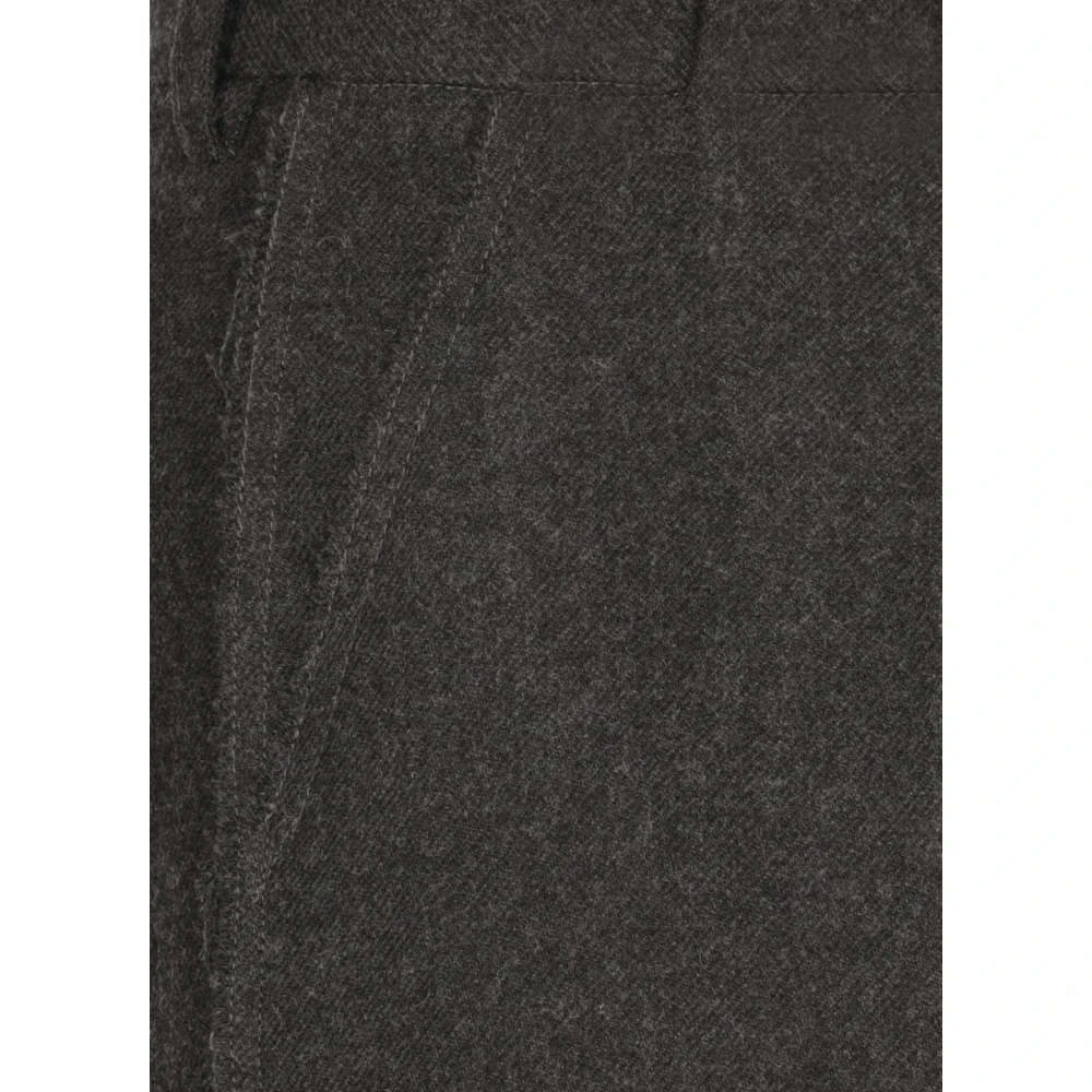 Antonelli Firenze Grijze Wollen Broek met Zakken Gray Dames