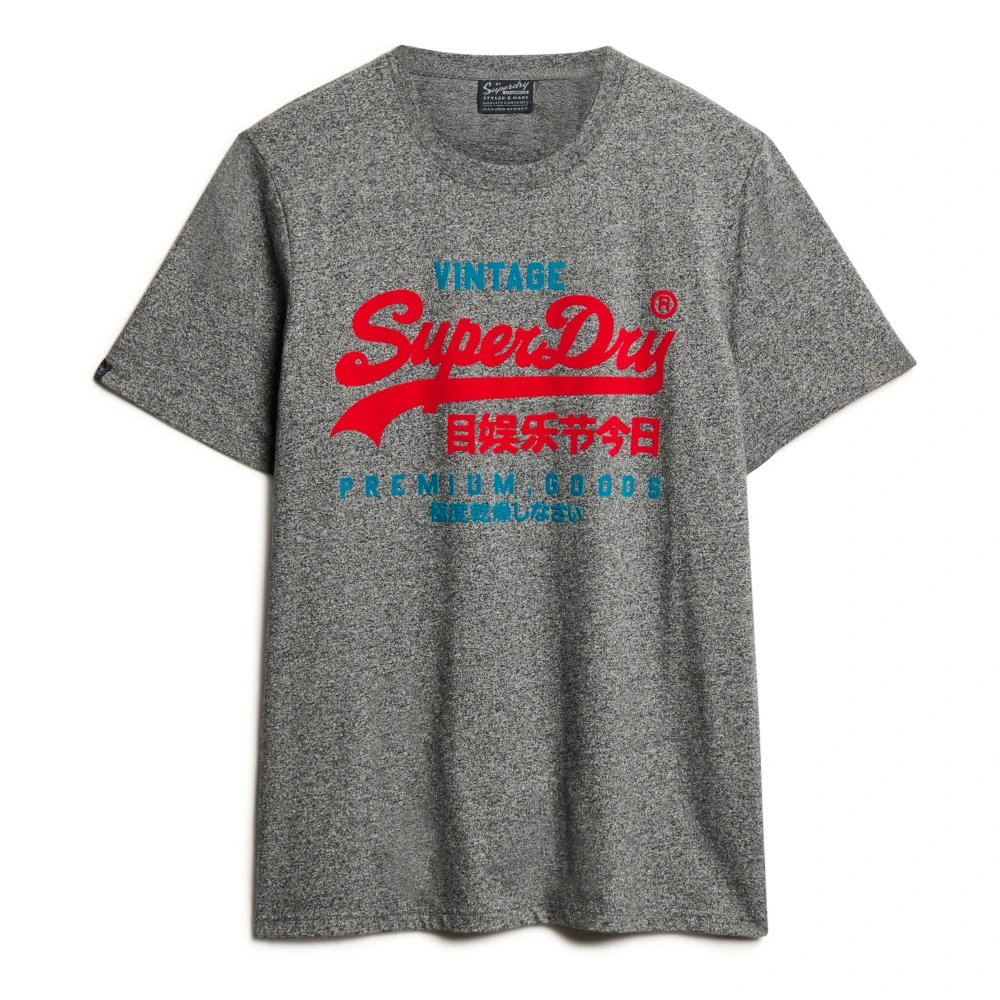 Superdry Men's Black T-Shirts, M, Vintage Logo Cotton T-Shirt
