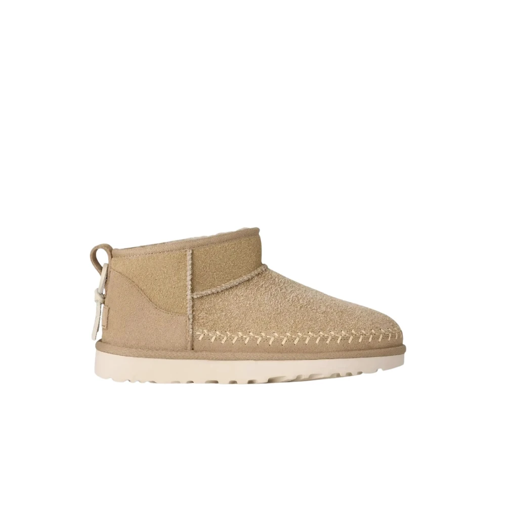 Ugg Beige Kids Boots, Unisex, 22 Eu, Classic Ultra Mini Biarritz Boot