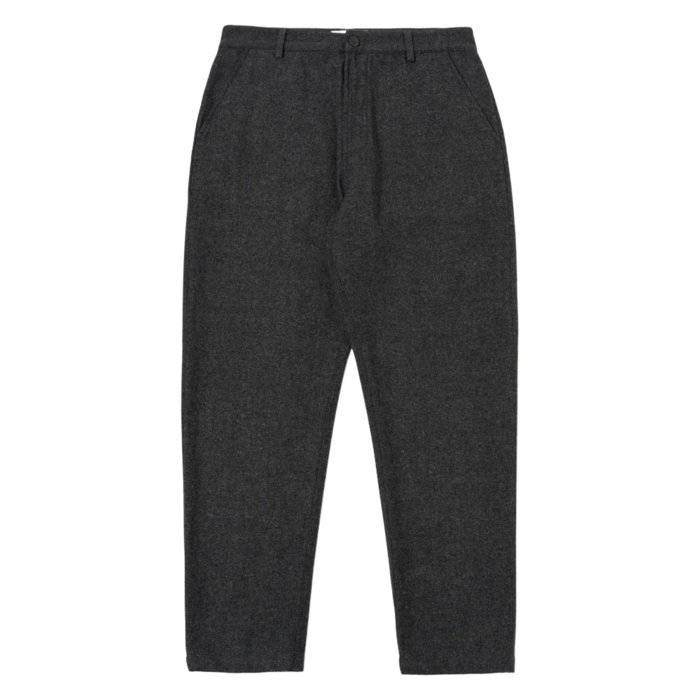 Universal Works Grijze Wol Militaire Chino Broek Gray Heren
