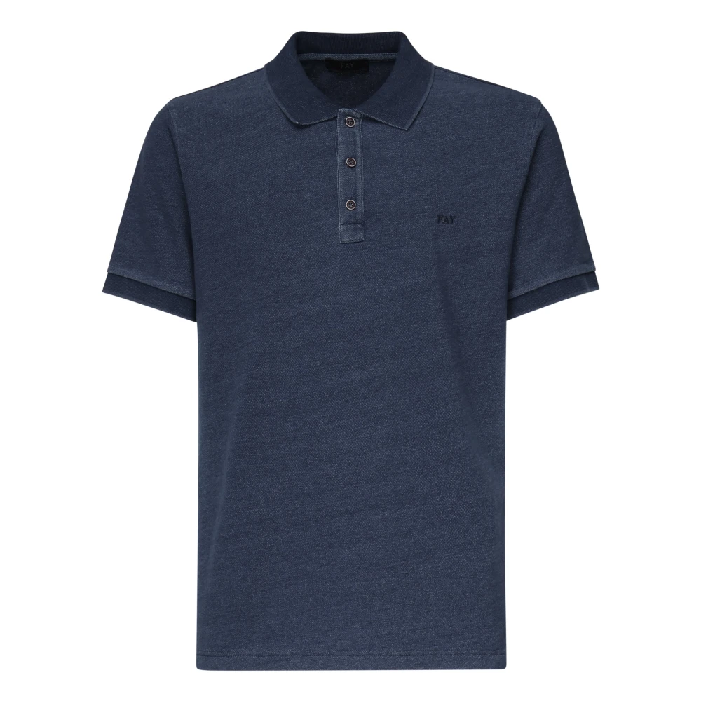 Fay - Tops > Polo Shirts - Blue - Fay - Modalova