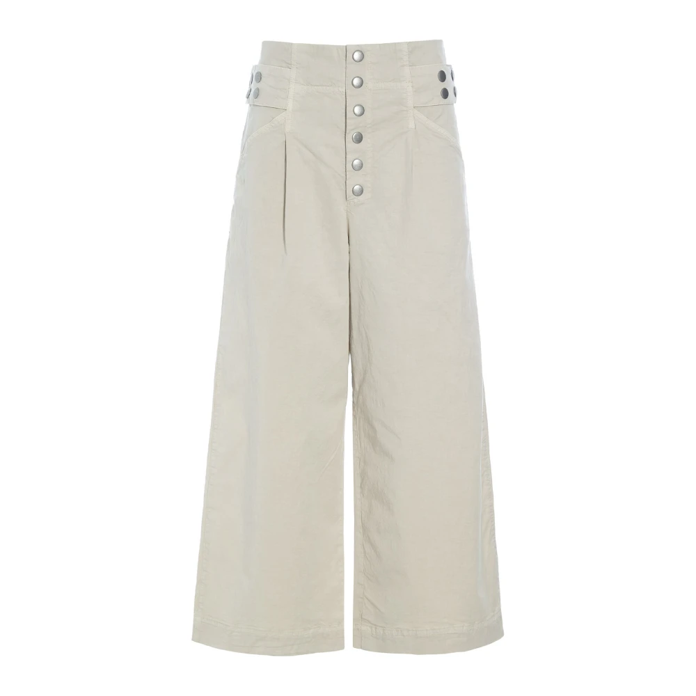 Bitte Kai Rand Wabi Culotte Tencel Katoen Elastaan Ivory Beige Dames