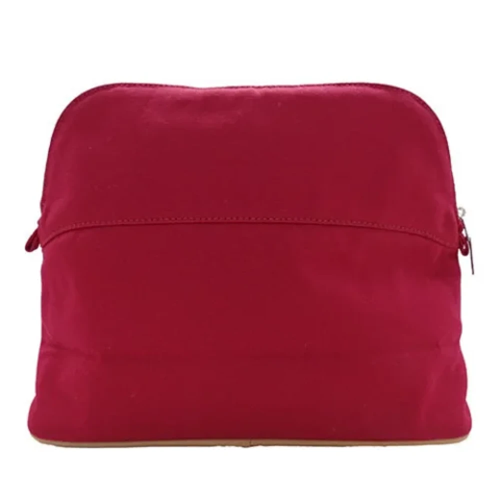 Hermès Vintage Pre-owned Canvas clutches Red Dames