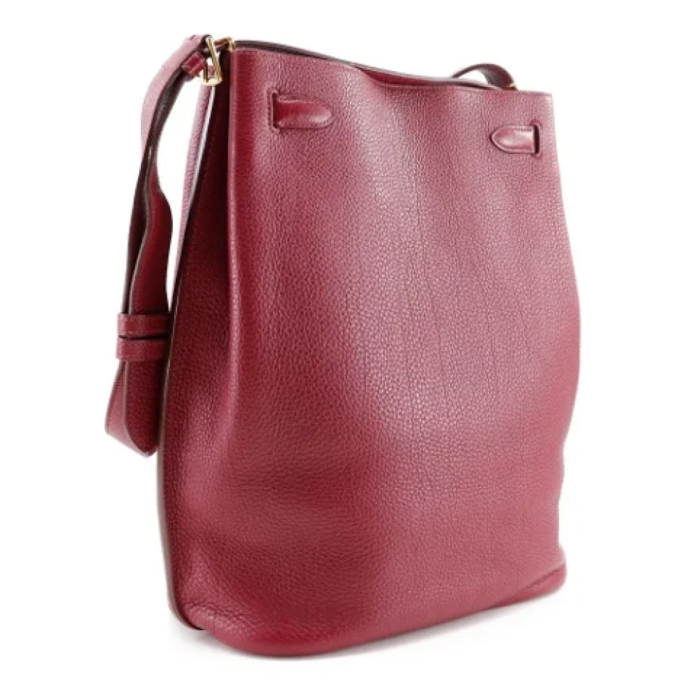 Hermès Vintage Pre-owned Leather hermes-bags Red Dames