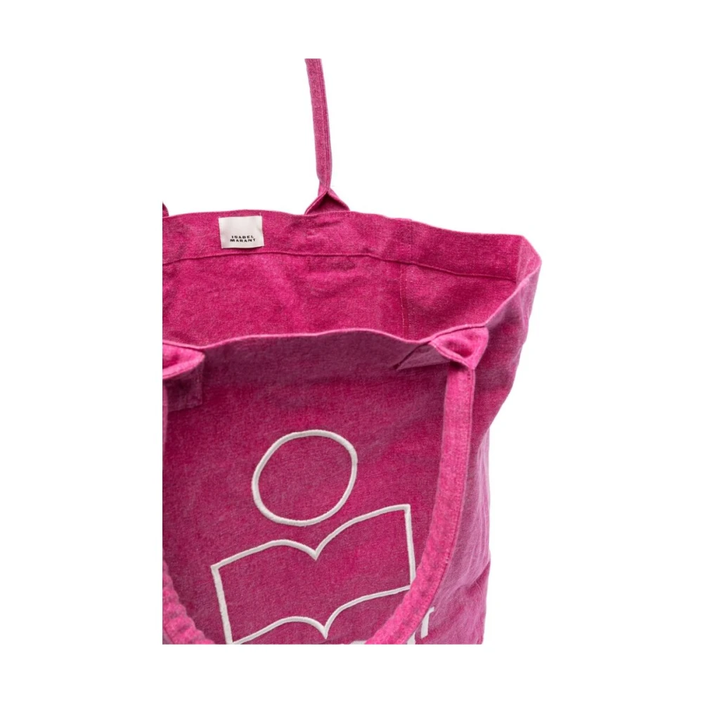 Isabel marant Geborduurd Logo Kleine Lederwaren Pink Dames