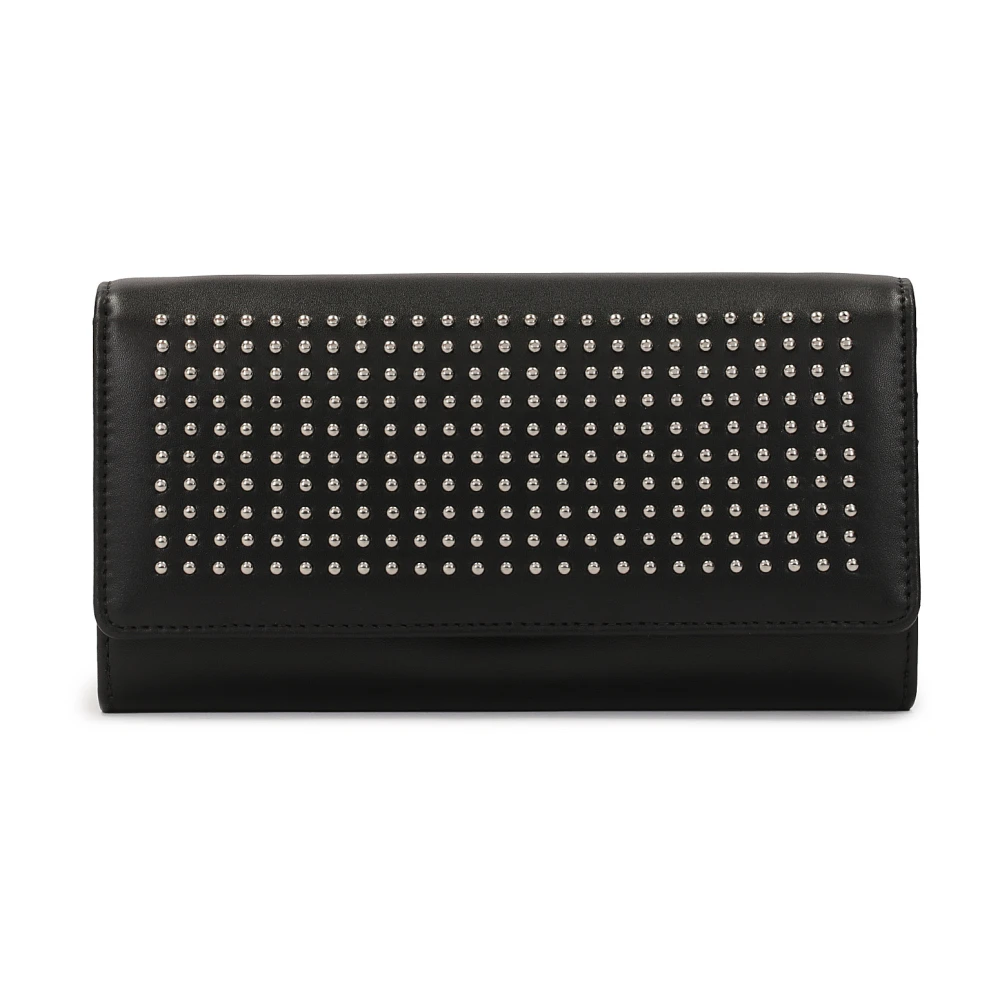 Kazar Grote leren portemonnee versierd met zilveren strass Multicolor Dames