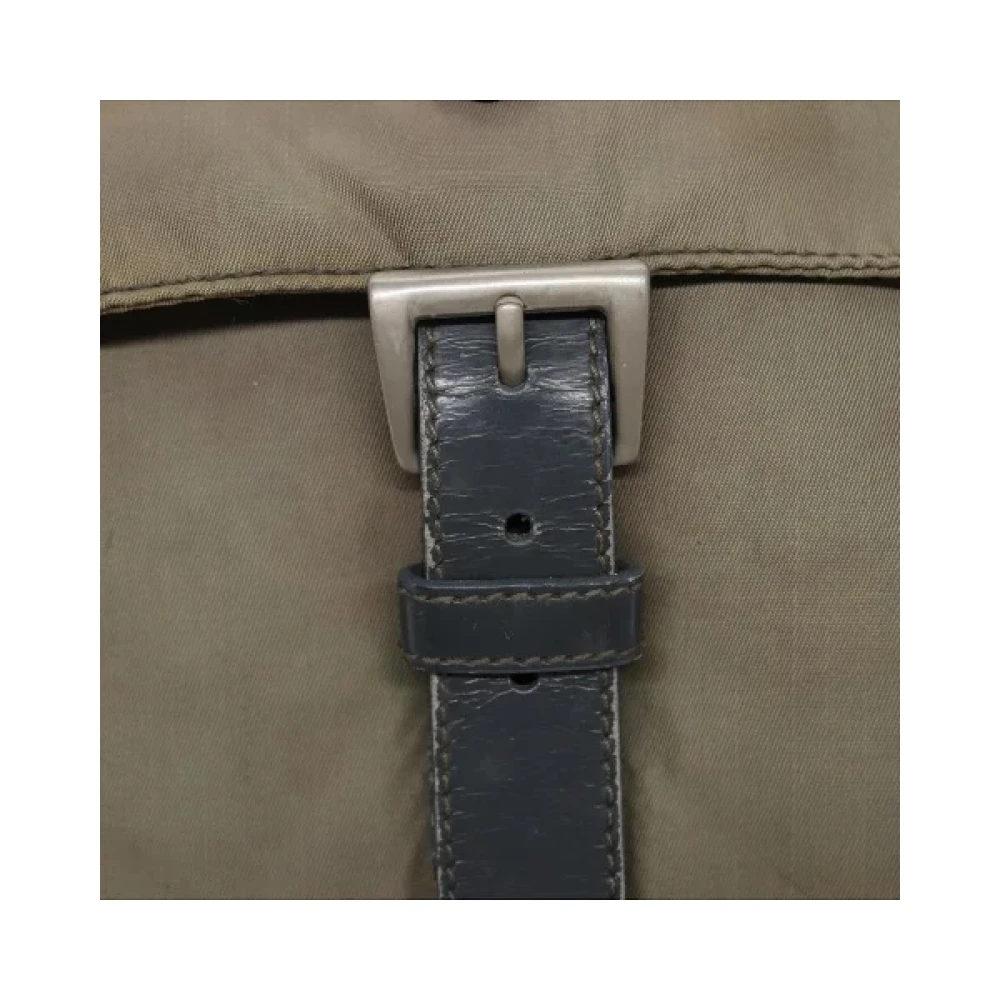 Prada Vintage Pre-owned Nylon prada-bags Beige Dames