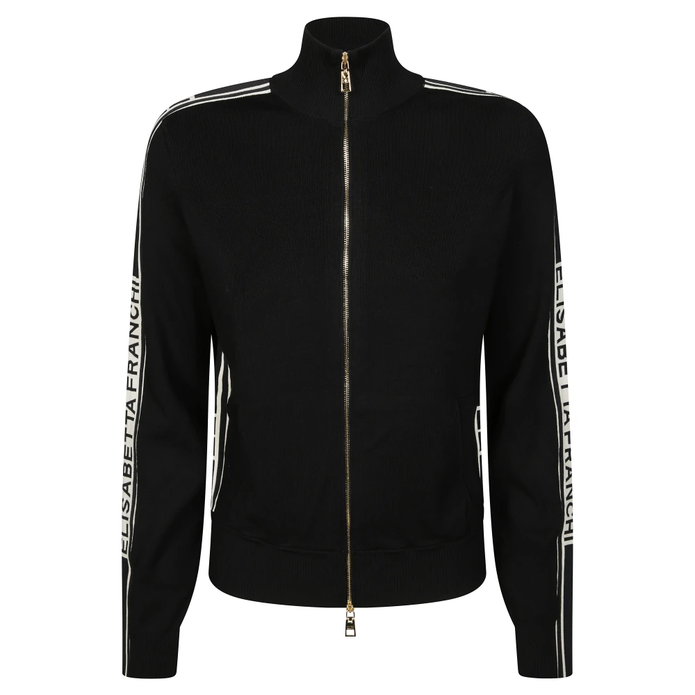 Elisabetta Franchi Gebreide Trui Black Dames