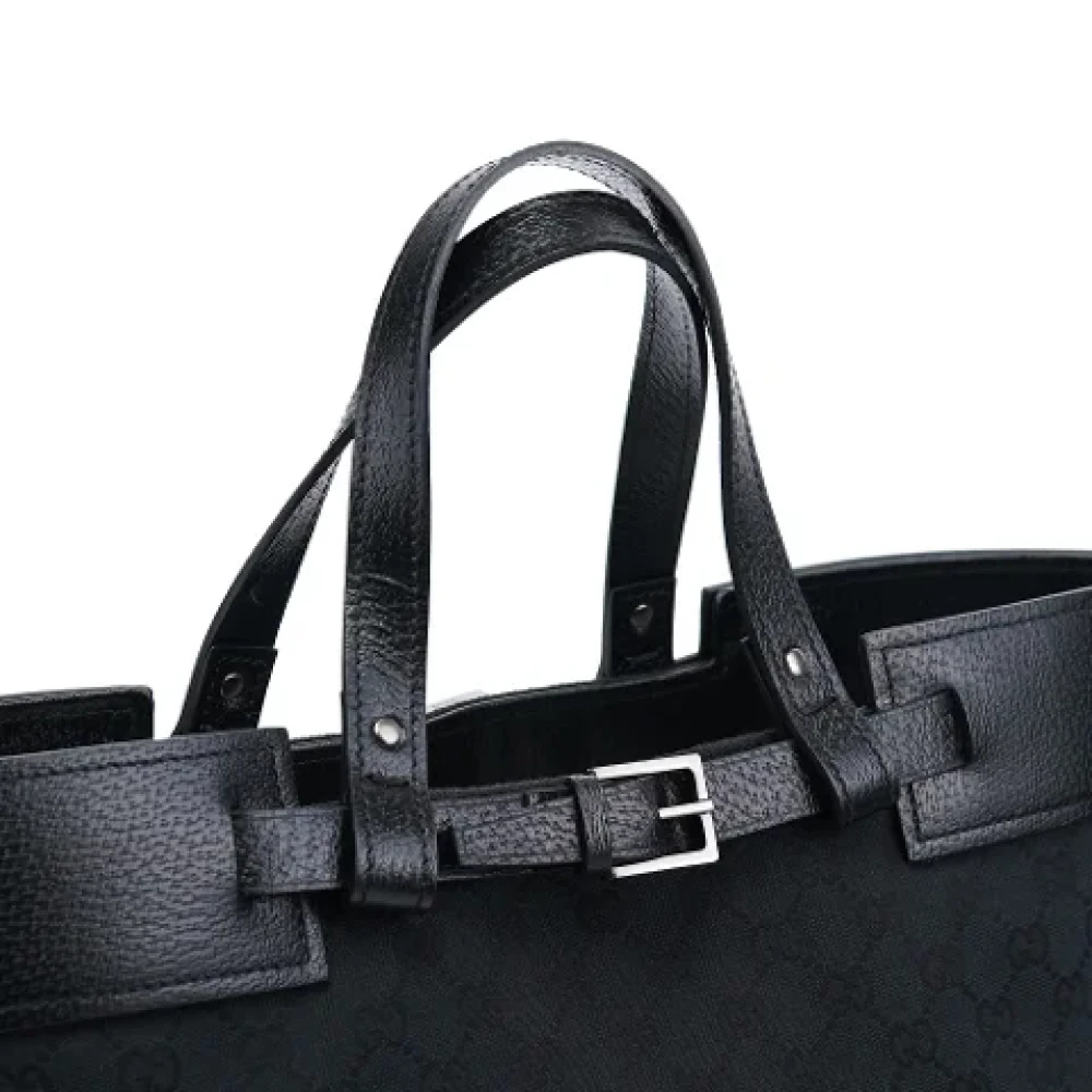 Gucci Vintage Pre-owned Canvas handbags Black Dames