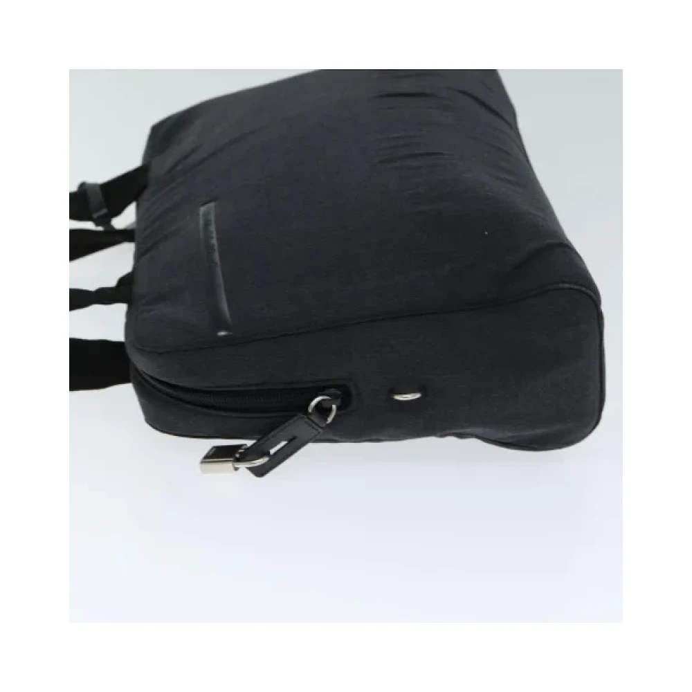 Prada Vintage Pre-owned Nylon handbags Black Dames