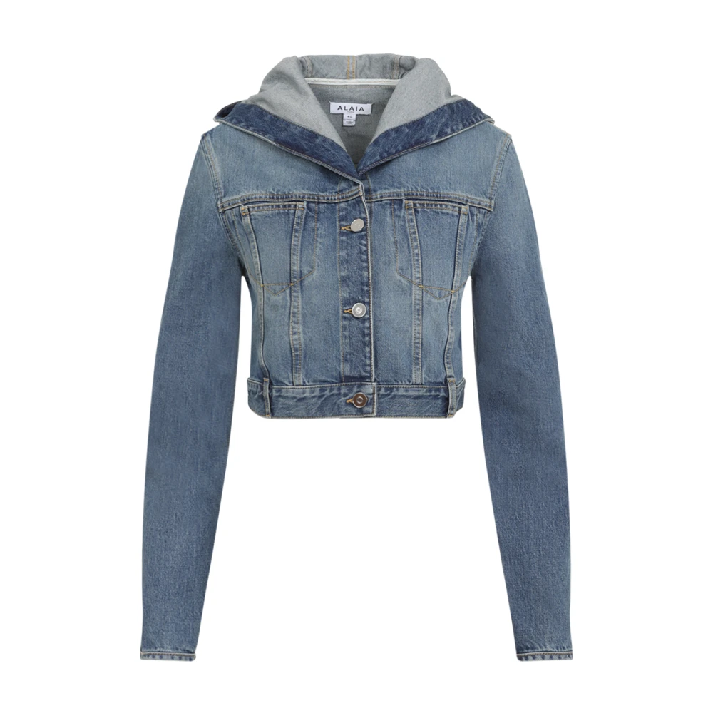 Jackets > Denim Jackets - - Alaïa - Modalova