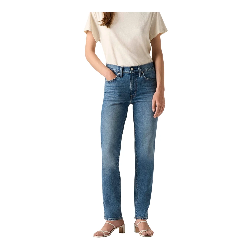 Levi's Women's Blue Slim Fit Jeans, W26 L32, 724 High Rise Slim Straight Jeans