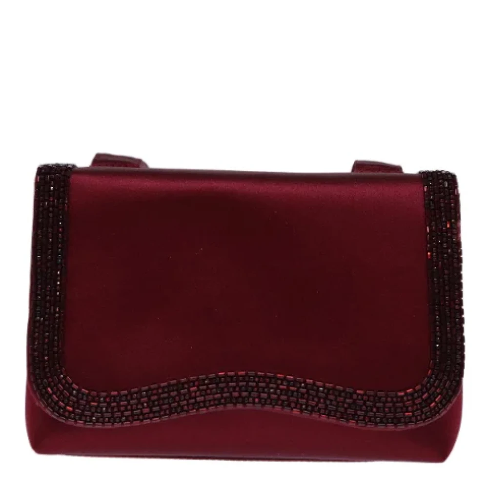 Chanel Vintage Pre-owned Fabric chanel-bags Red Dames
