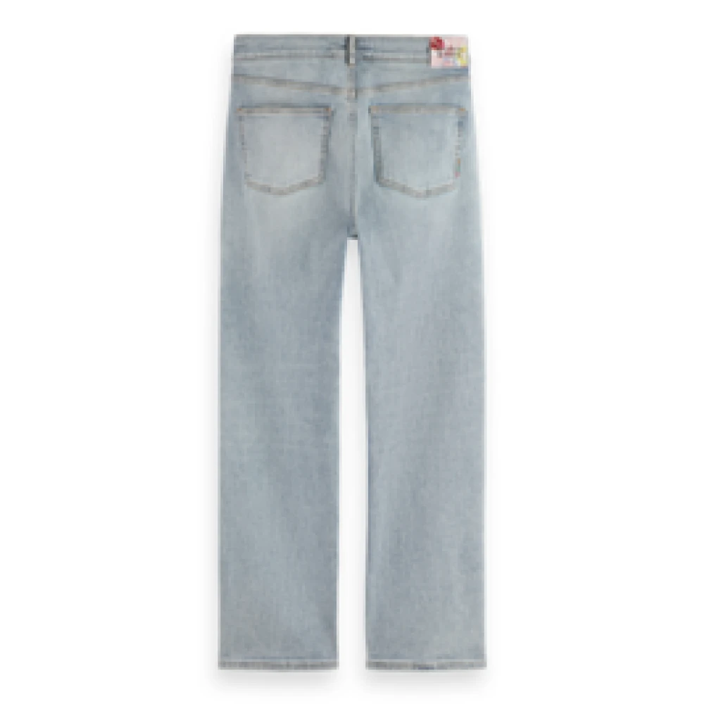 Scotch & Soda Sky Straight Jeans Mish Mash Blue Dames