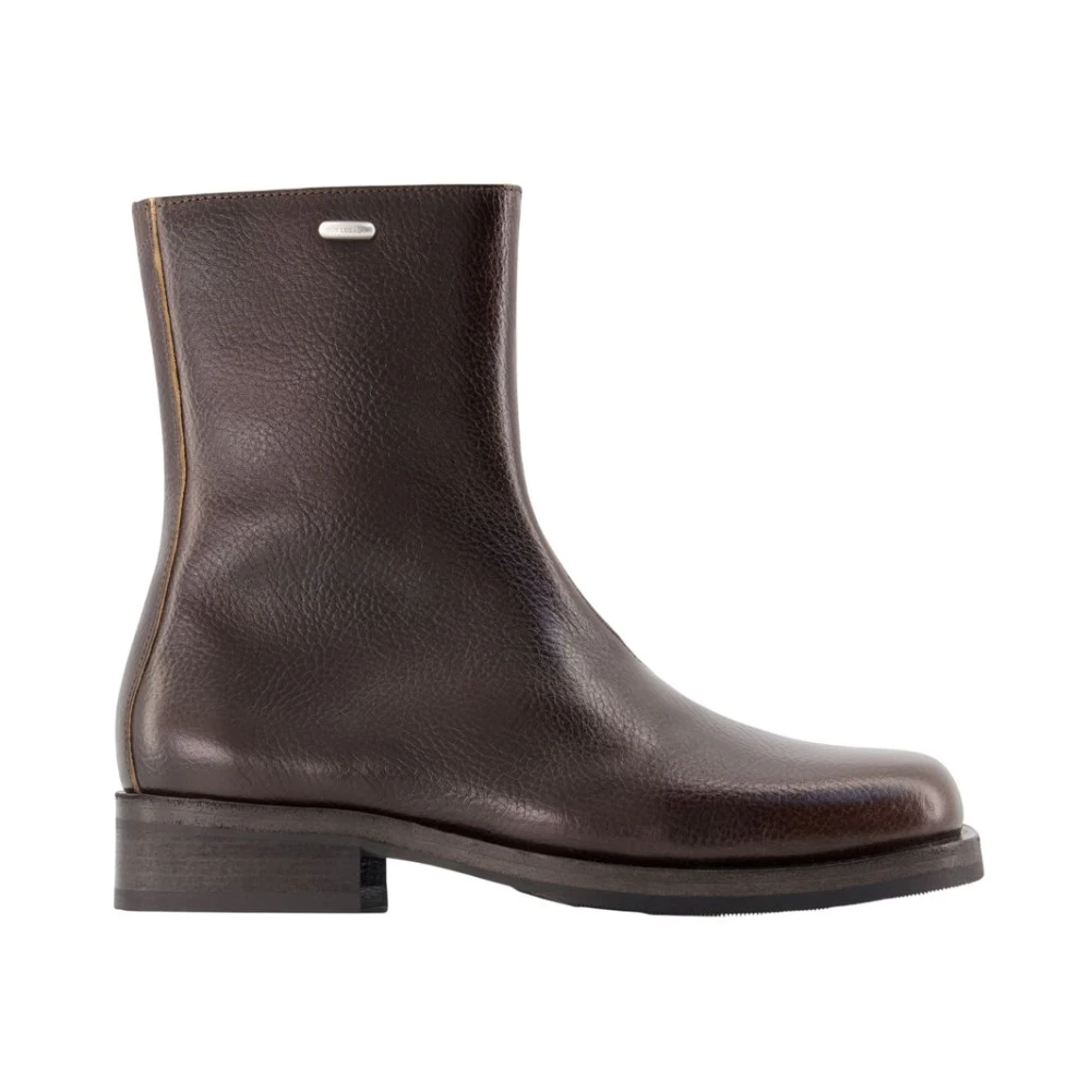 Our Legacy Brown Ankle Boots, Male, 9 Uk, Camion Boot