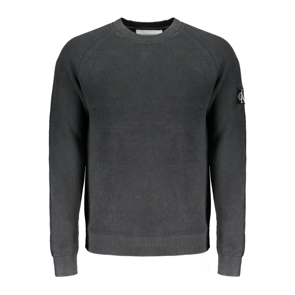 Calvin Klein Zwarte heren shirt met lange mouwen Black Heren