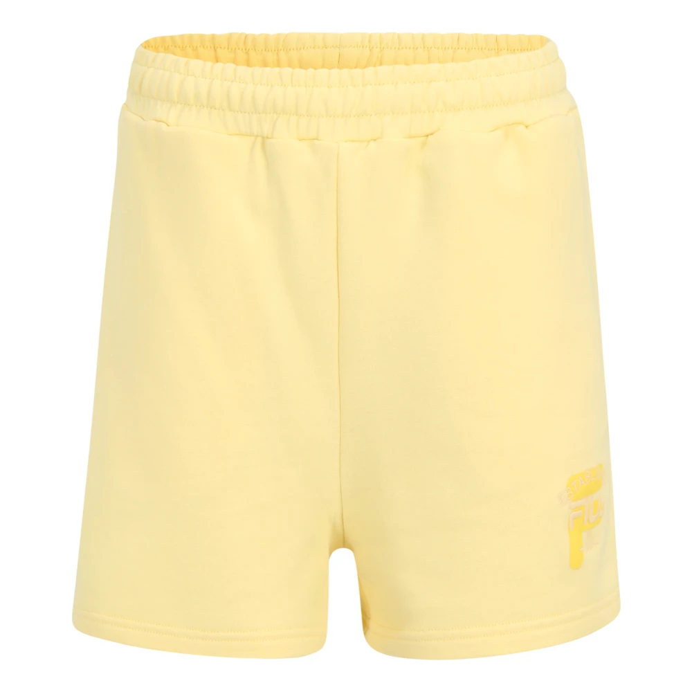 Fila Sportieve Hoge Taille Sweat Shorts Yellow Dames