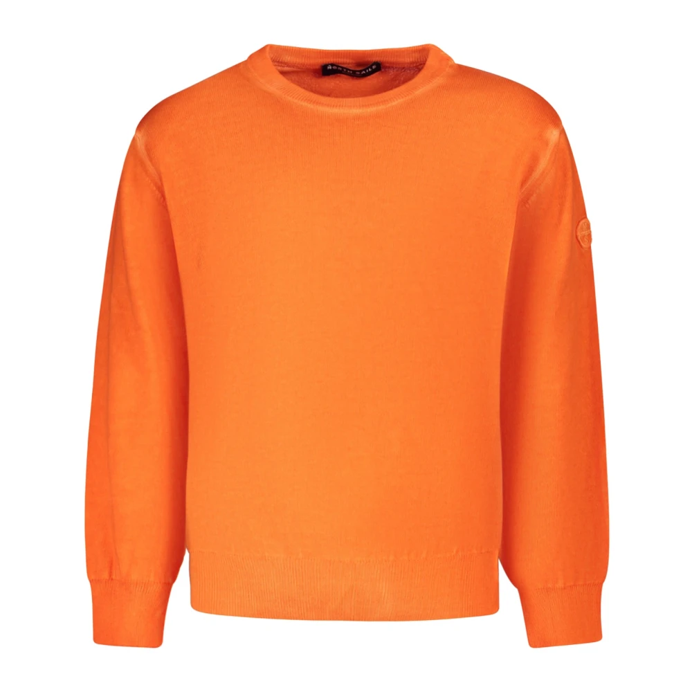 North Sails Long-Sleeved Crew Neck Top - Unisex - Kids Knitwear - Orange - 10 Y - Kids