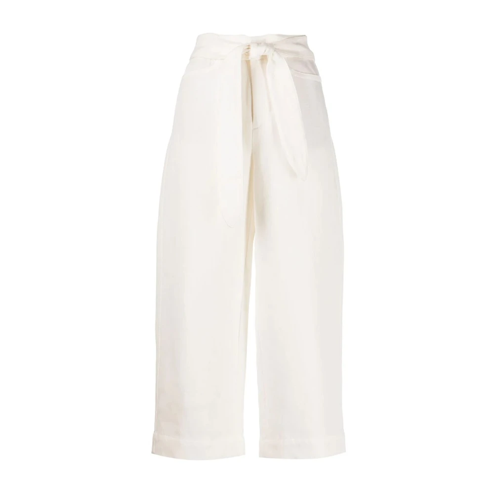 Vince Wide Trousers White Dames