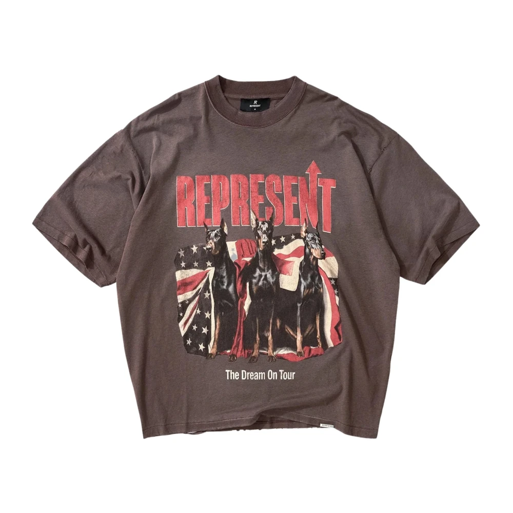 Represent Men's Black T-Shirts, S, Dream On Tour T-Shirt