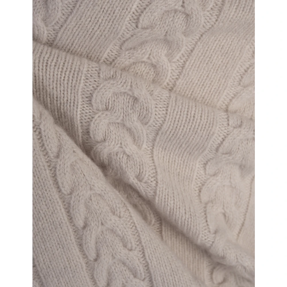 Hugo Boss Witte Kabeltrui Coltrui Sweater White Heren