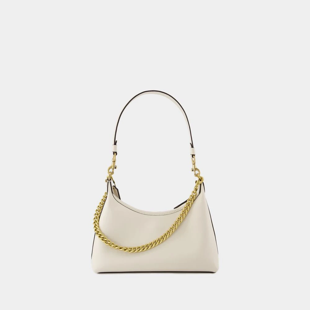 Coach Witte leren schoudertas Beige White Dames