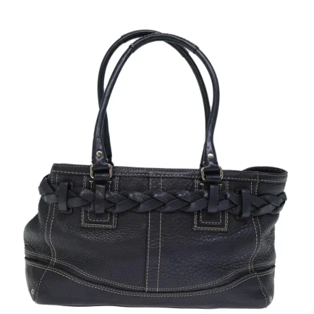 Coach Pre-owned Leather handbags Black Dames