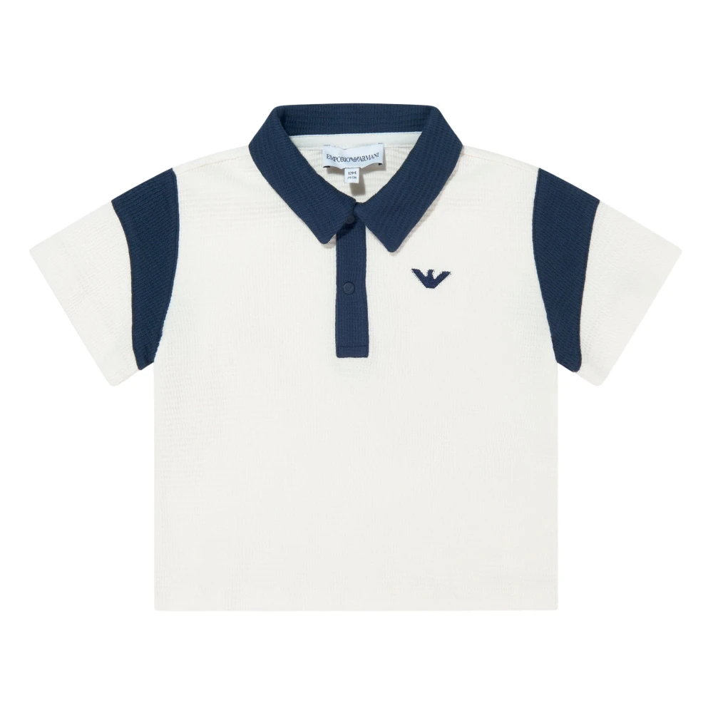 Emporio Armani Men's White Eagle Logo Polo Shirt