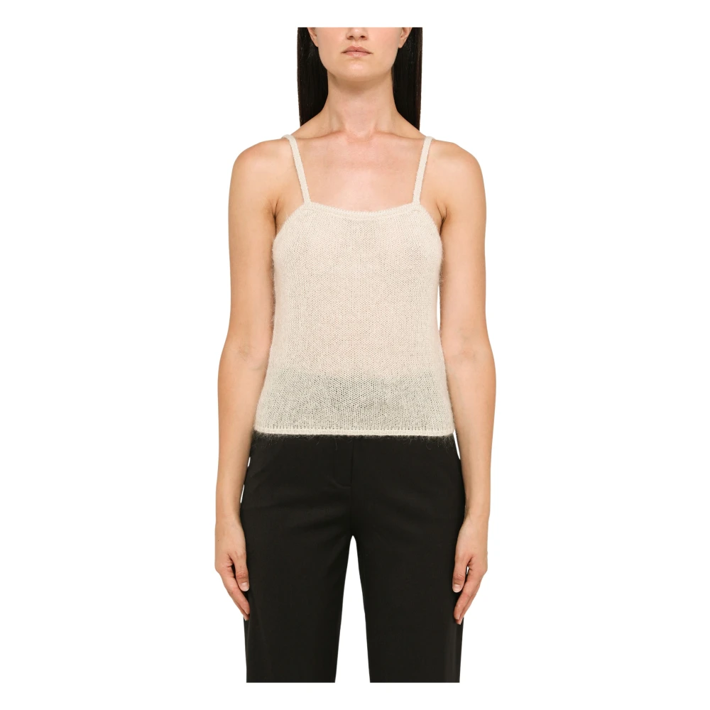 Federica Tosi Stijlvolle Tanktop voor Vrouwen White Dames