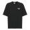 sort-bomulds-t-shirt-med-logo