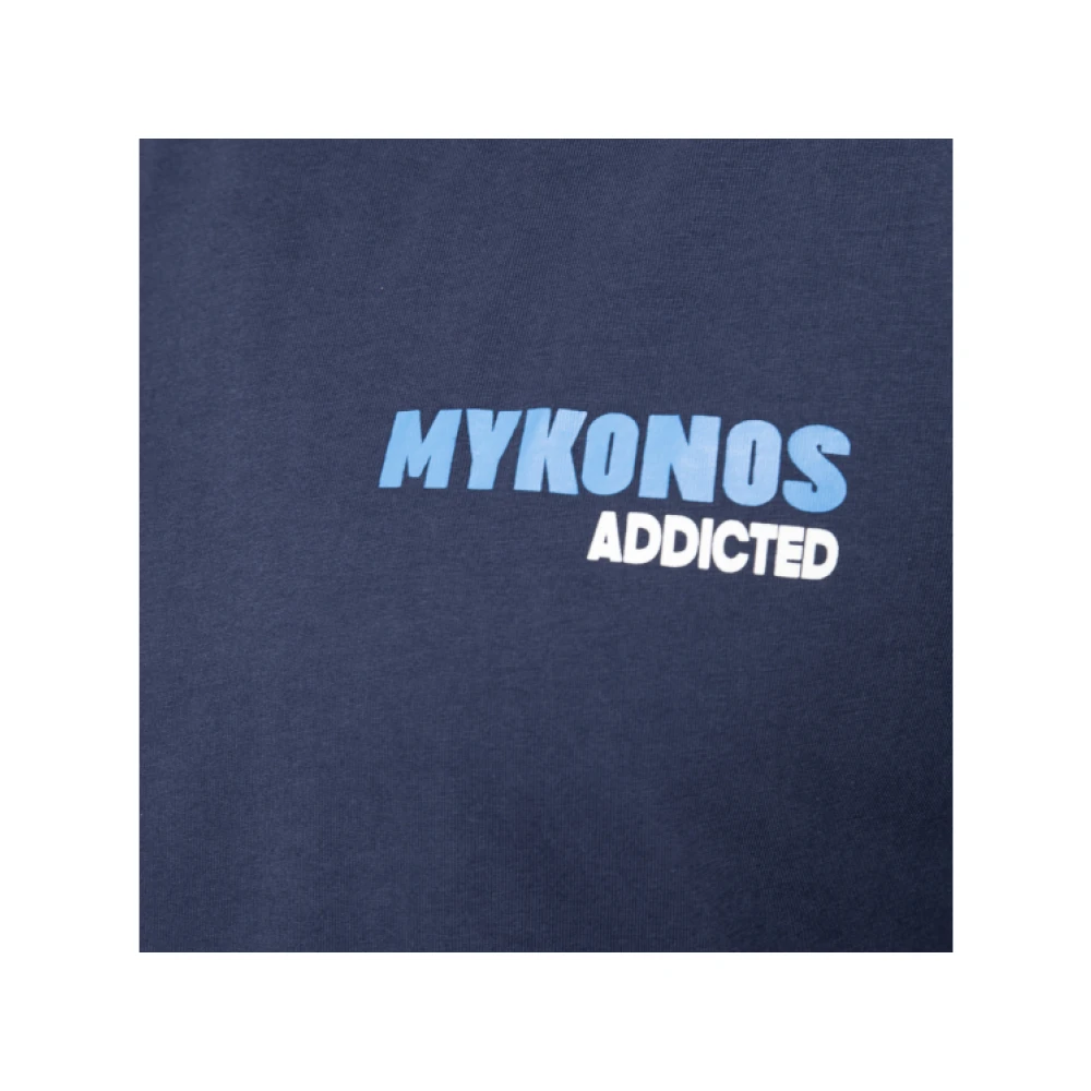 MC2 Saint Barth Blauwe Marine Mykonos T-shirt Blue Heren
