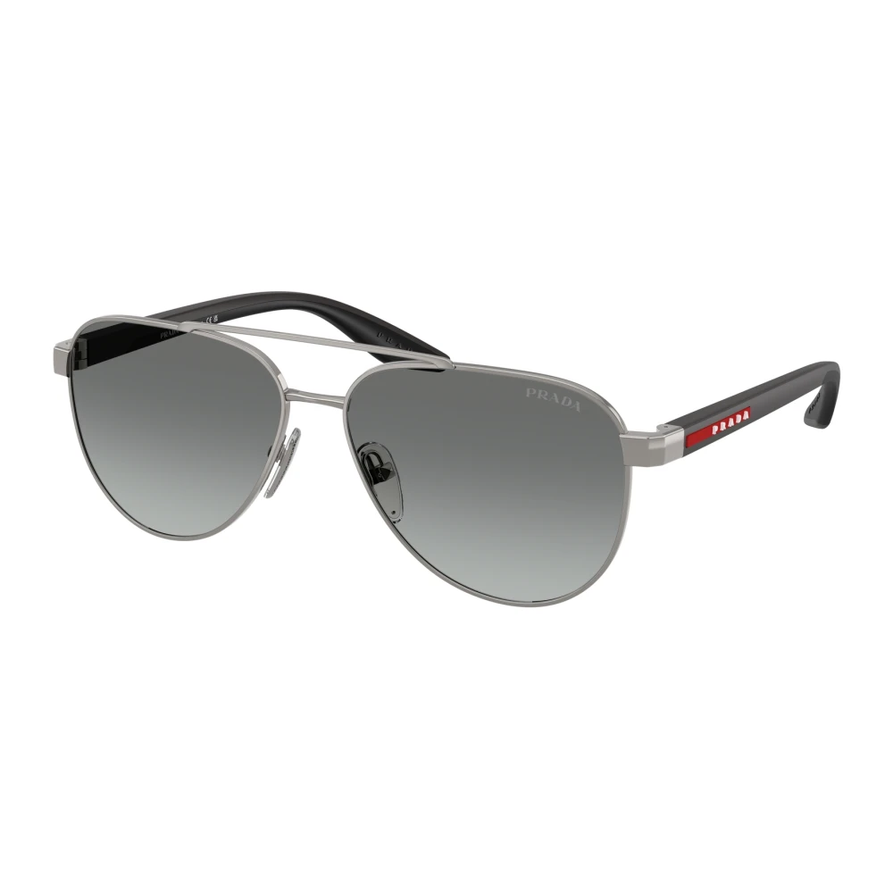 Prada Gray Sunglasses, Male, 58 Mm, Sunglasses Linea Rossa Ps A52s