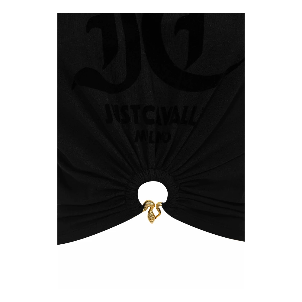 Just Cavalli Stijlvolle T-shirts en Polos Black Dames