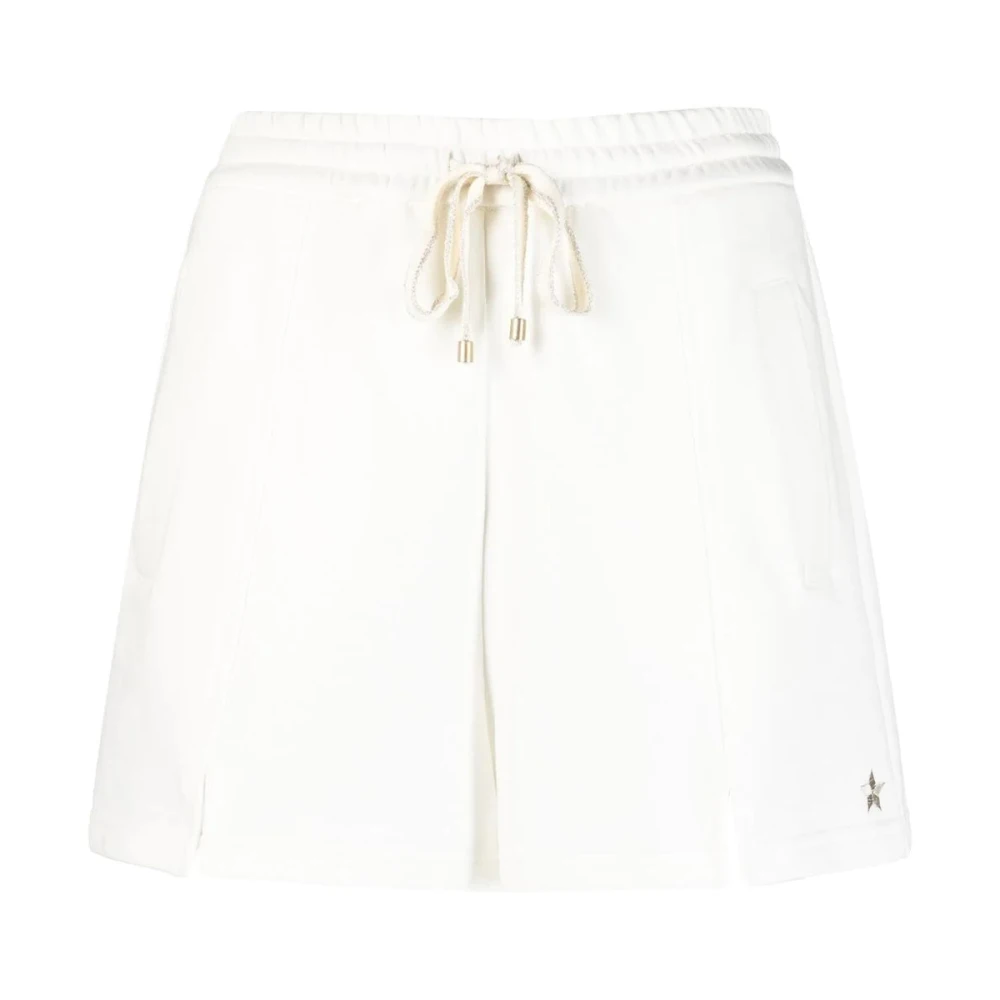 Lorena Antoniazzi Witte Casual Katoenen Sweatshorts White Dames