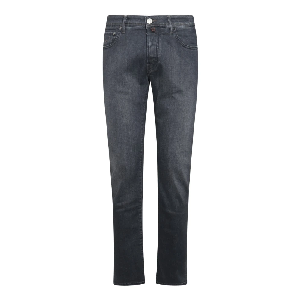 Jacob Cohën Grijze Katoenen Regular Fit Jeans Gray Heren
