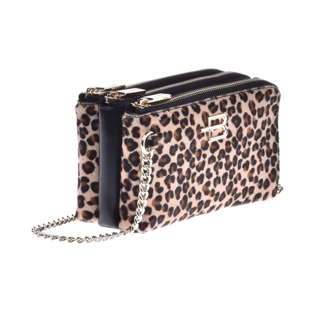 Baldinini Wallet in leopard-print pony skin Multicolor Dames