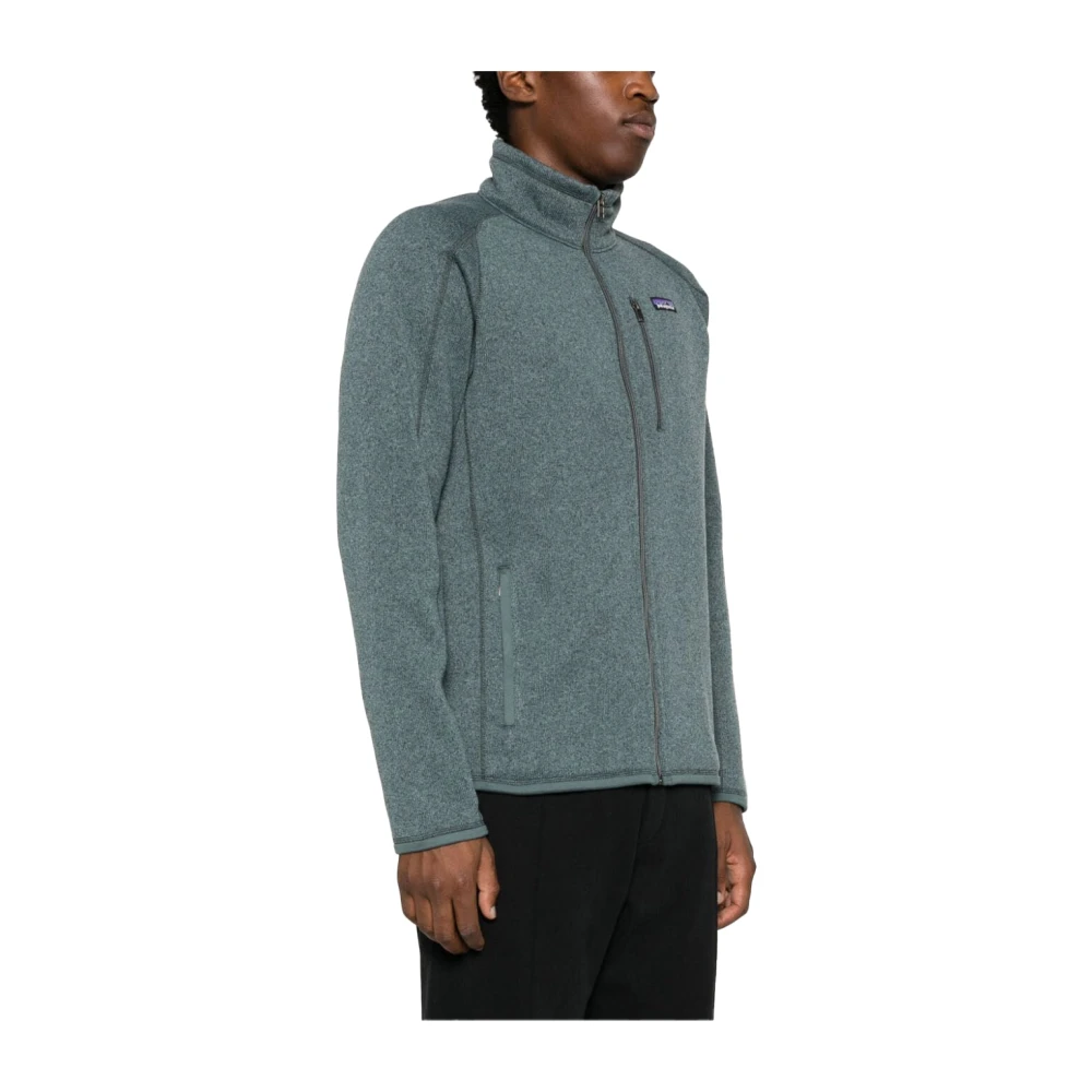 Patagonia Gebreide Stijl Fleece Ritsjas Green Heren