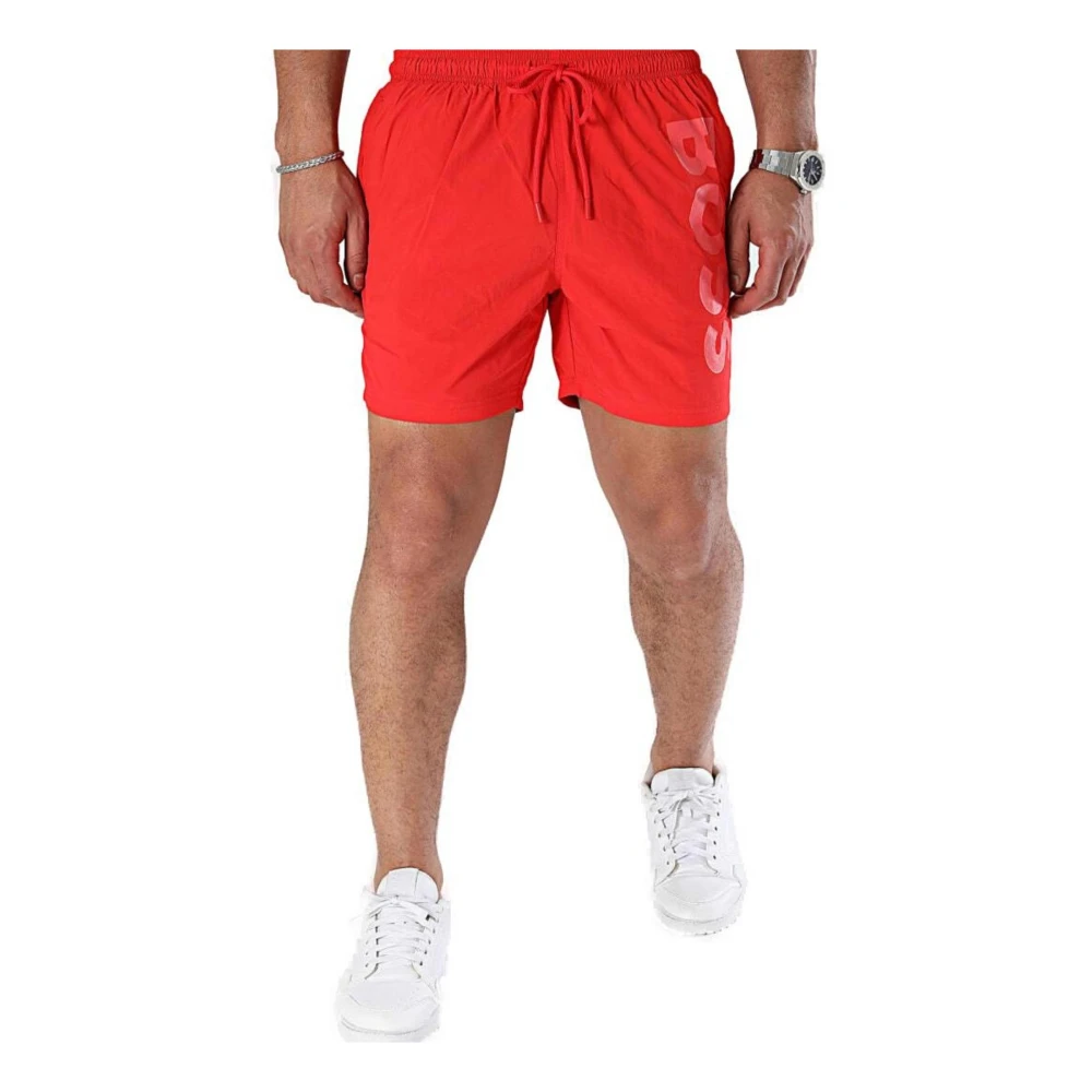 Hugo Boss Beachwear Red Heren