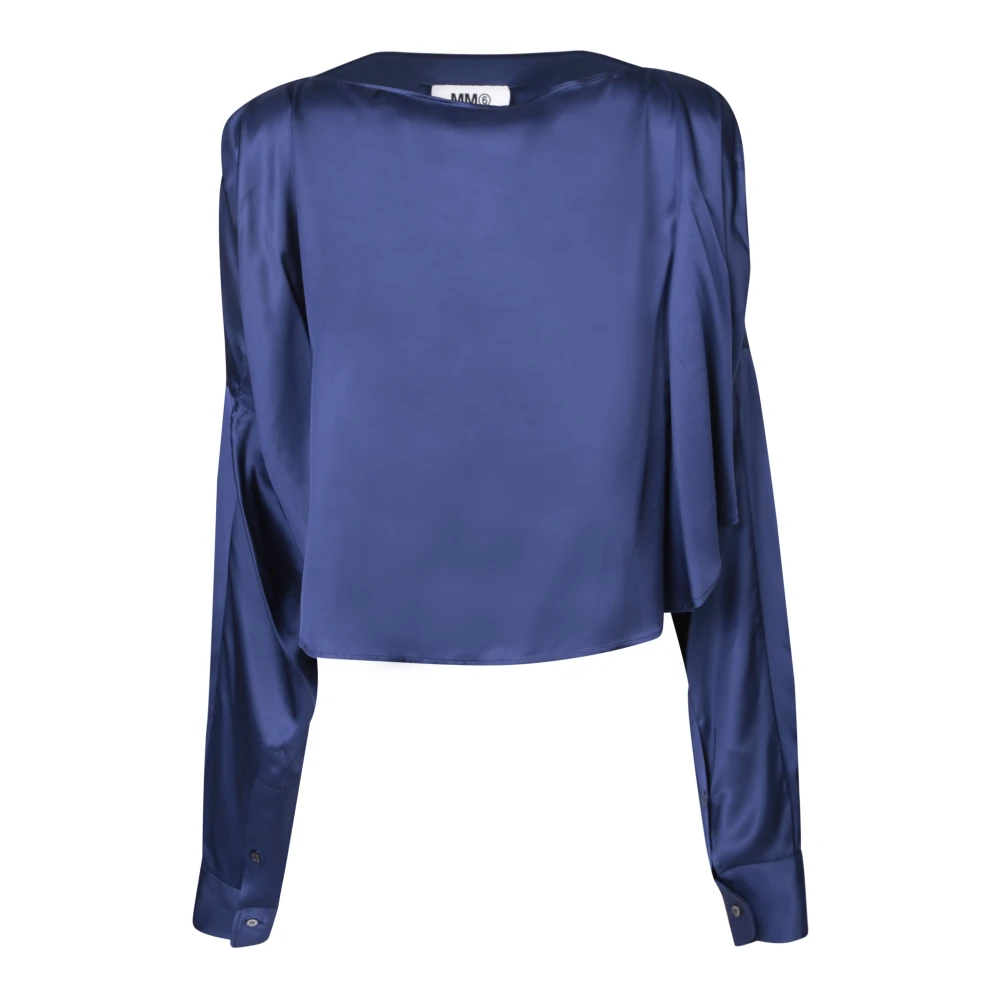 Mm6 Maison Margiela Women's Blue Shirts T-Shirts & Polos
