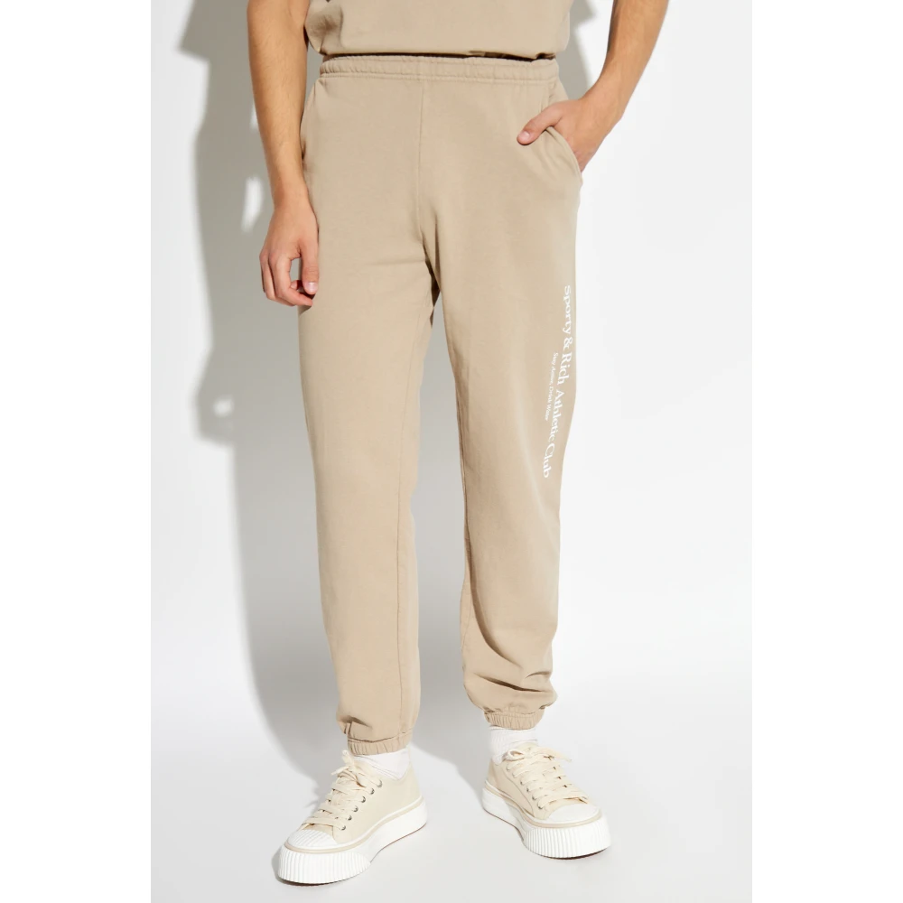 Sporty & Rich Sweatpants Beige Heren