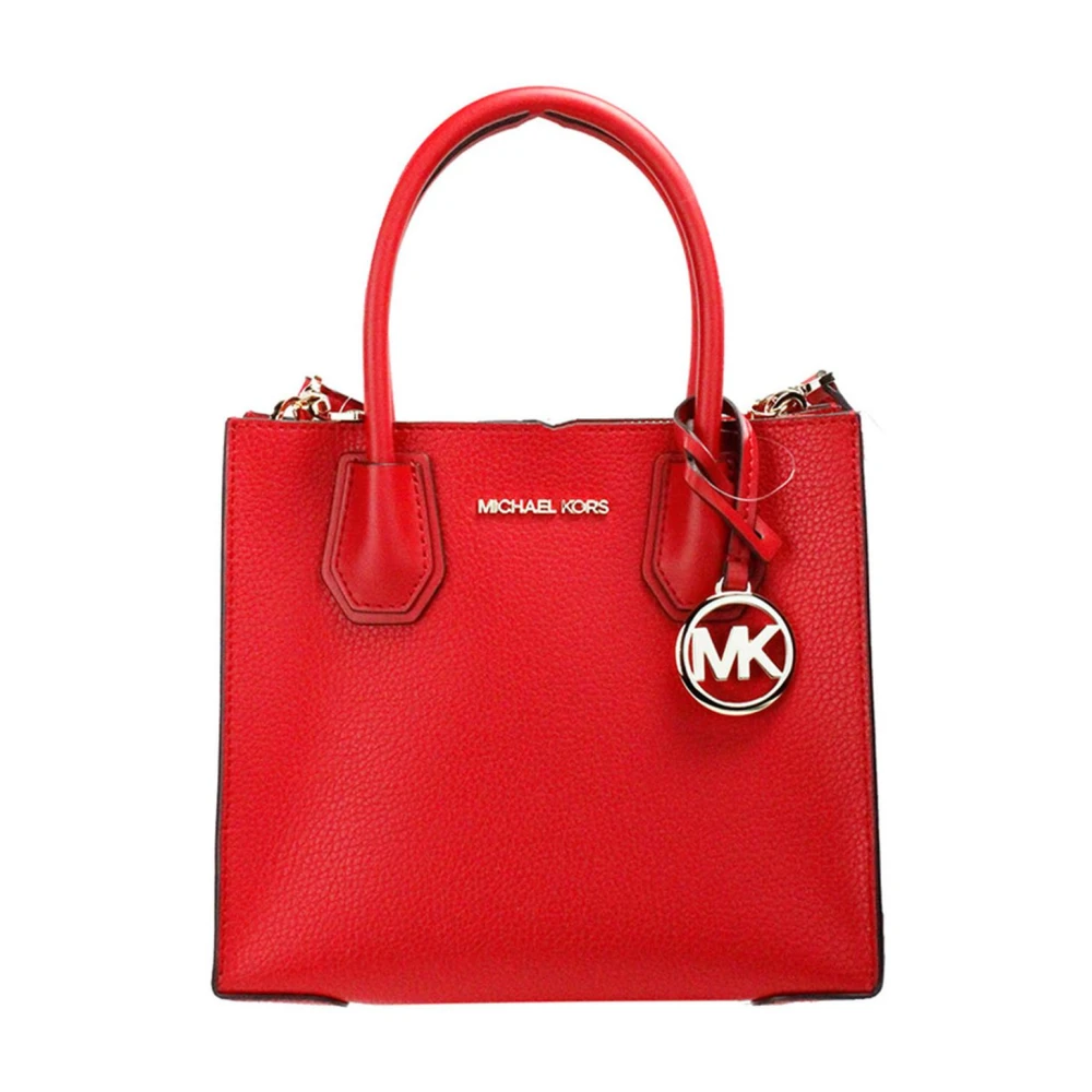 Michael Kors Rode Pebble Leren Crossbody Tas Red Dames