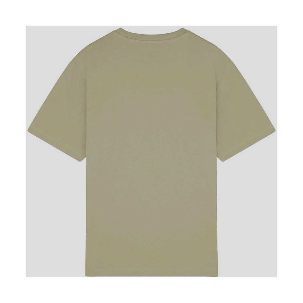 Maison Kitsuné Vos Katoenen T-Shirt Green Heren